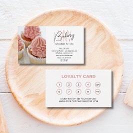 Tarjeta De Fidelización Bakery Monogram Logo Business Reward