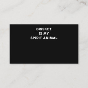 Tarjeta De Fidelización Barbacoa   Brisket Es Mi Espíritu Animal Regalos D