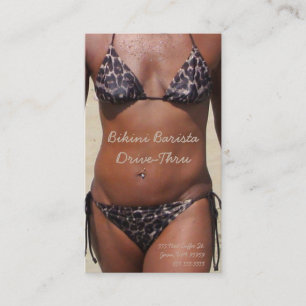 Tarjeta De Fidelización Bikini Barista Drive-A través de tu foto Personali