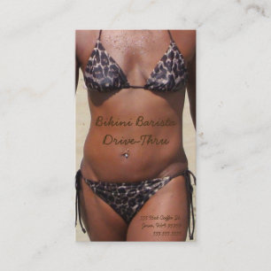 Tarjeta De Fidelización Bikini Barista Drive-A través de tu foto Personali