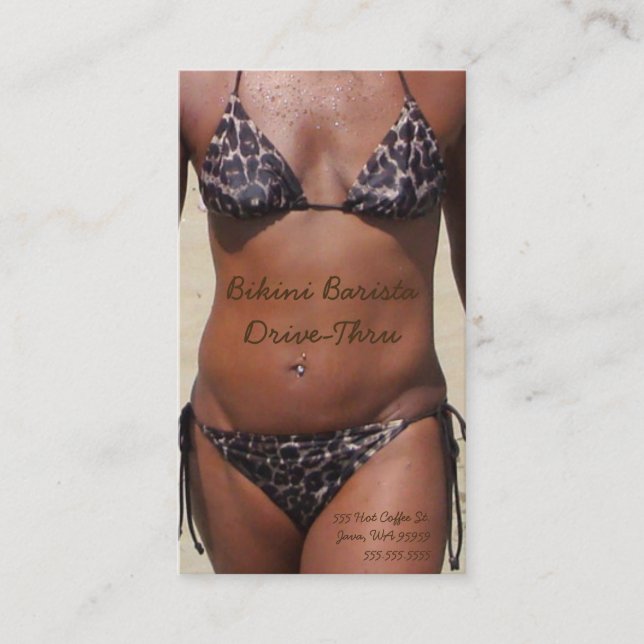 Tarjeta De Fidelización Bikini Barista Drive-A través de tu foto Personali (Anverso)