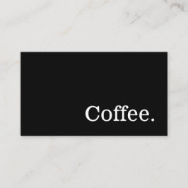 Tarjeta De Fidelización Black Simple News Word Dark Lealty Punch Card