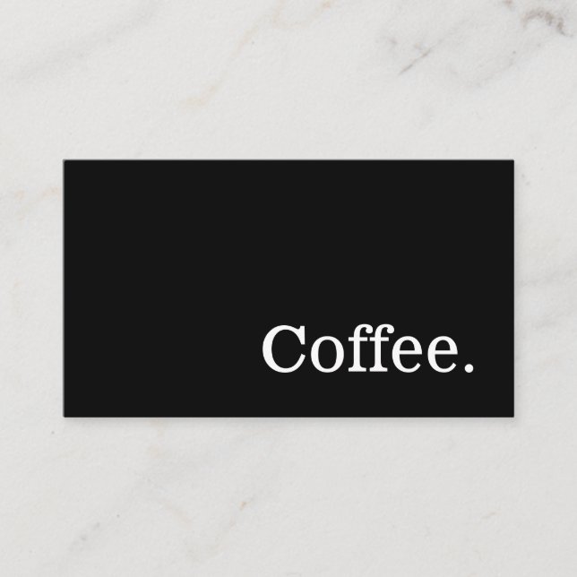 Tarjeta De Fidelización Black Simple News Word Dark Lealty Punch Card (Anverso)