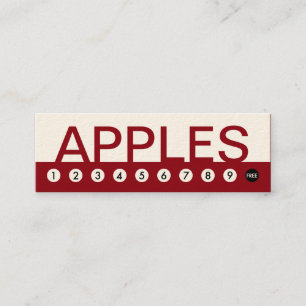 Tarjeta De Fidelización bold APPLES lealtad al cliente