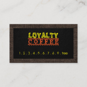 Tarjeta De Fidelización Borde de Burregal de la boquilla del café de fidel