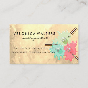 Tarjeta De Fidelización Botellas polacas de Nail Derramadas   Belleza