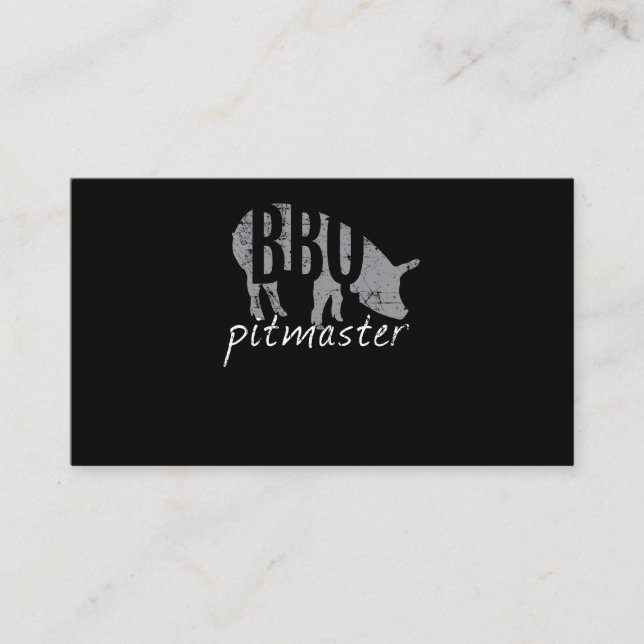 Tarjeta De Fidelización BQ| BBQ Pitmaster Pig Grill Fars (Anverso)