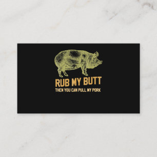 Tarjeta De Fidelización BQ Humo de cerdo humeante que asó en el asado de
