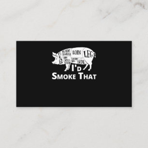 Tarjeta De Fidelización BQ Id. de cerdo asador de barbacoa Humo que regal
