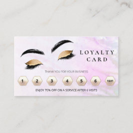Tarjeta De Fidelización *~* Brows Eyes Lashes Gracias A Las Recompensas QR