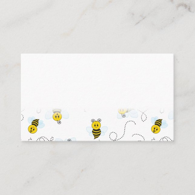 Tarjeta De Fidelización Bumblebee Volando Abeja de Bumble Negro Amarillo (Anverso)
