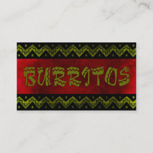 Tarjeta De Fidelización burittos del arriba (tarjeta de sacador de la