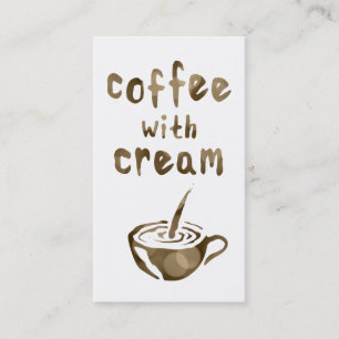 Tarjeta De Fidelización café con caja de nata