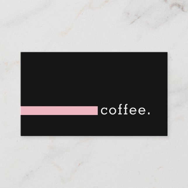 Tarjeta De Fidelización Café de fidelidad Punch rosa moderno (Anverso)