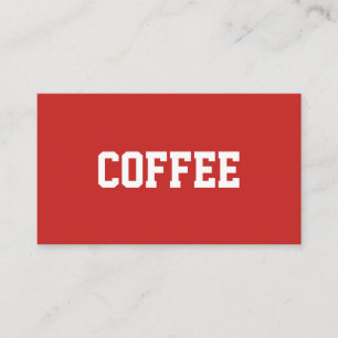 Tarjeta De Fidelización Café de texto simple centrado en superestrella