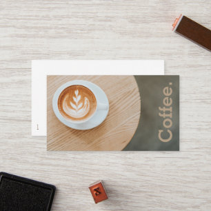 Tarjeta De Fidelización Café del diseño en el café simple de la lealtad de