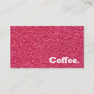 Tarjeta De Fidelización Café Mínimo Simple De Arena Rosa | Estilo R