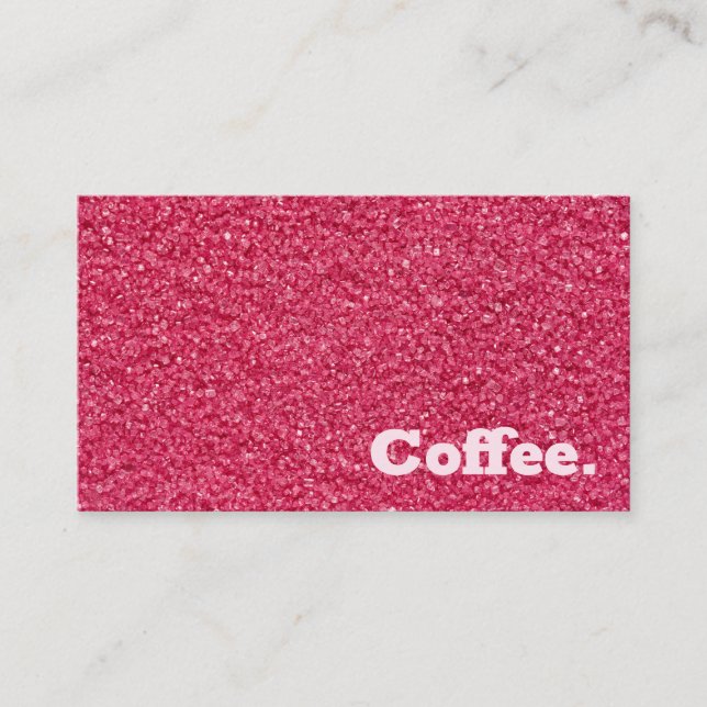Tarjeta De Fidelización Café Mínimo Simple De Arena Rosa | Estilo R (Anverso)