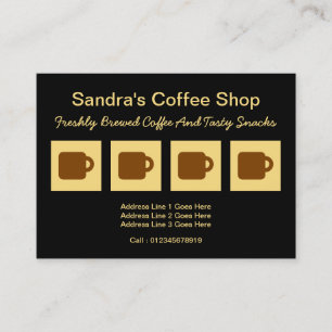 Tarjeta De Fidelización Cafetería