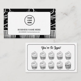 Tarjeta De Fidelización Cafetería Cupcakes Punto de Recompensa