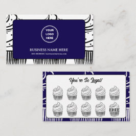 Tarjeta De Fidelización Cafetería Cupcakes Punto de Recompensa