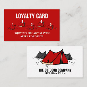 Tarjeta De Fidelización Campsite, Holiday Park Accommodation Business