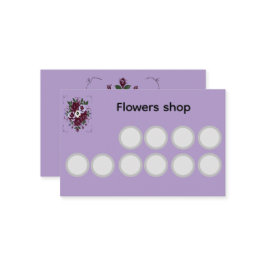 Tarjeta De Fidelización Carte de Fidélité US Fleuriste - Violettes