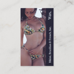 Tarjeta De Fidelización Cartucho de fotos de cera francesa en bikini