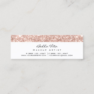 Tarjeta De Fidelización Chispa azul del rosa blanco del maquillaje del