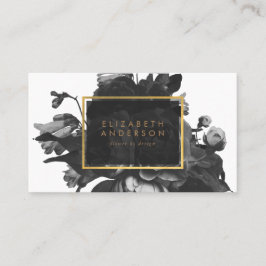 Tarjeta De Fidelización Círculo de Rosa de oro negro