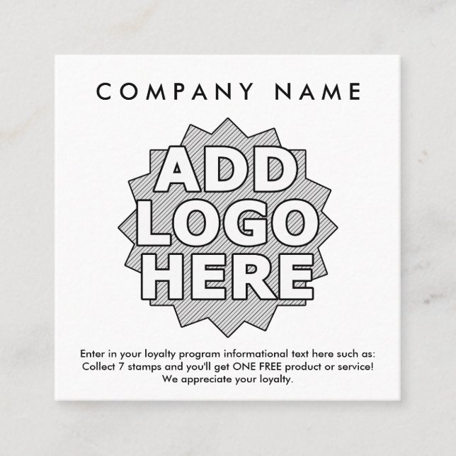 Tarjeta De Fidelización circunda el cuadrado de las recompensas de la (Anverso)