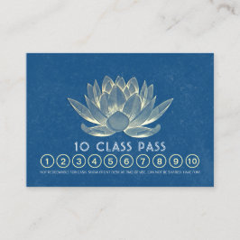 Tarjeta De Fidelización Cita de Lealtad de Clase Yoga Studio Lotus