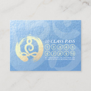 Tarjeta De Fidelización Clase de Instructor de Meditación de Yoga Clase Pa