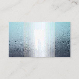 Tarjeta De Fidelización Clínica dental monogramo de niebla de agua