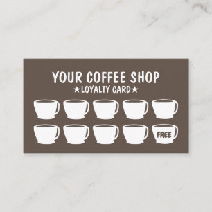 Tarjeta De Fidelización Coffee Bar Coffee Lealty Cards