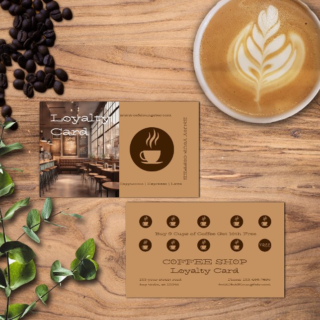 Tarjeta De Fidelización Coffee House / Shop Loyalty Card (Subido por el creador)