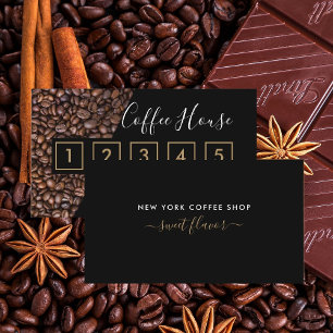 Tarjeta De Fidelización Coffee Shop Loyalty Card - Coffee Bean