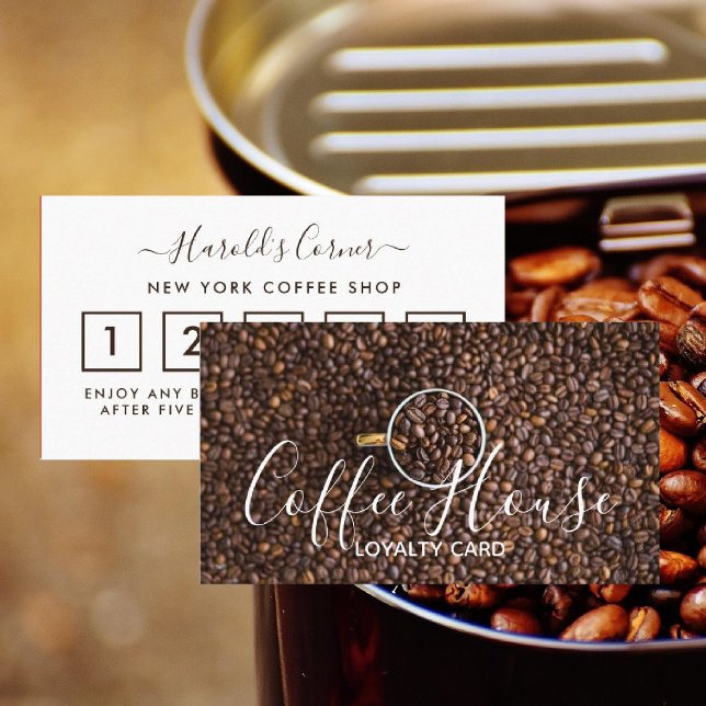Tarjeta De Fidelización Coffee Shop Loyalty Card - Copa de café (Subido por el creador)