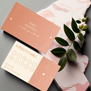 Tarjeta De Fidelización Comercialización moderna de artistas de maquillaje