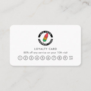 Tarjeta De Fidelización Compañía artesanal con logotipo comercial moderno