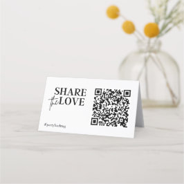 Tarjeta De Fidelización Compartir fotos de Boda de amor Código QR