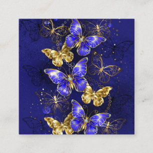 Tarjeta De Fidelización Composición con mariposas de zafiro