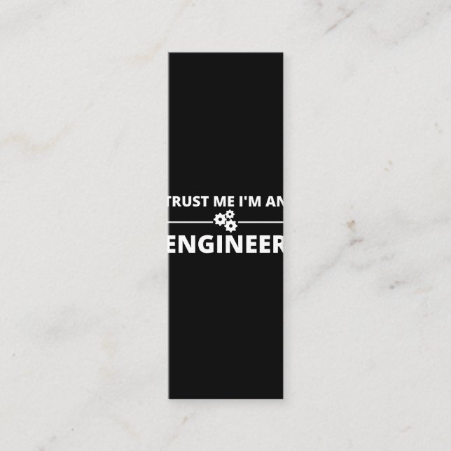 Tarjeta De Fidelización Confía en mí, soy ingeniero (Anverso)
