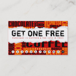 Tarjeta De Fidelización consiga 1 CAFÉ libre