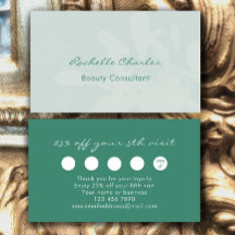 Consultora de Belleza Moderna y Elegante en Verde