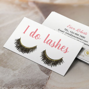Tarjeta De Fidelización Cristales Artista de maquillaje Lealtad Eyelash Mo