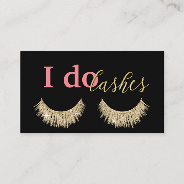 Tarjeta De Fidelización Cristales Artista de maquillaje Oro Moderno Lealta (Anverso)