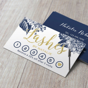 Tarjeta De Fidelización Critican lealtad de la Marina Artista Floral Eyela