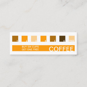 Tarjeta De Fidelización Cuadrados mod. de apreciación de clientes de COFFE