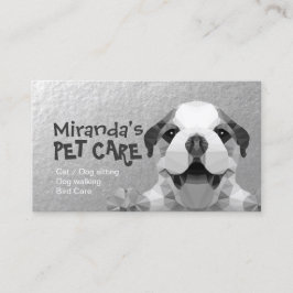 Tarjeta De Fidelización Cuidado de mascotas con baño y creciente puntería 